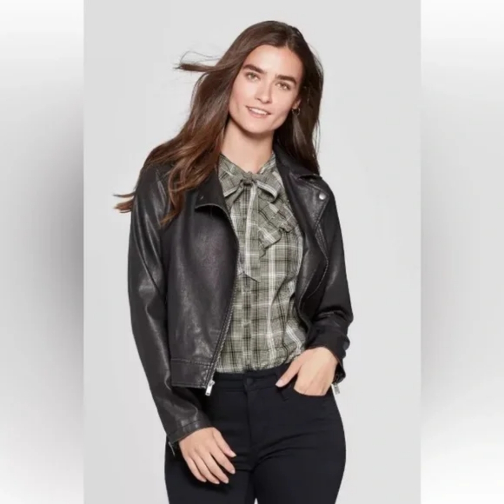 Universal Thread Vegan Leather Moto Jacket